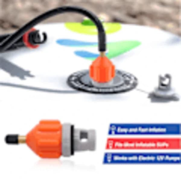 (pow yeah!) 2-pack SUP Pump Adapter Universal Uppblåsbar Båt SUP Pump Konverterare Luftventiladapter Pumphuvudkontakt