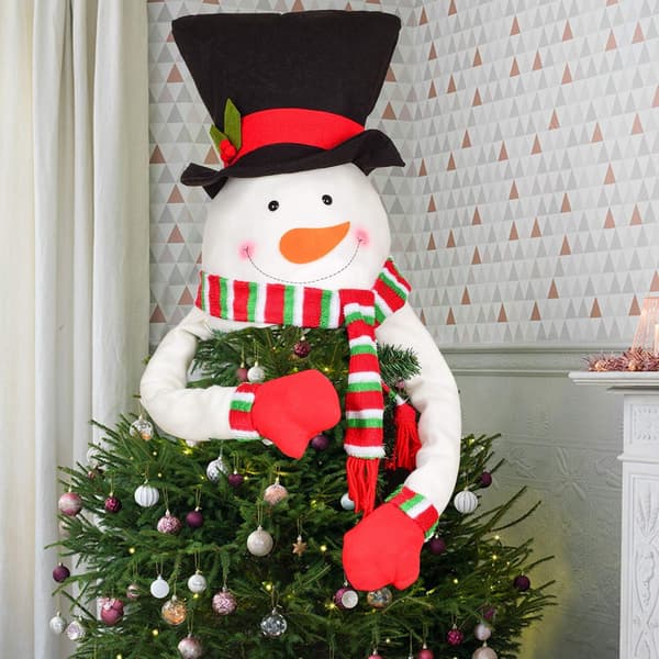 Snømann Juletre Toppdekorasjon - Juletrepynt