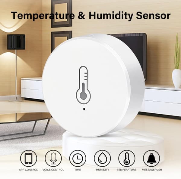 ZigBee temperatur- og fugtighedssensor designet til smarte hjemmesystemer, automatiseret trådløs med kontrol