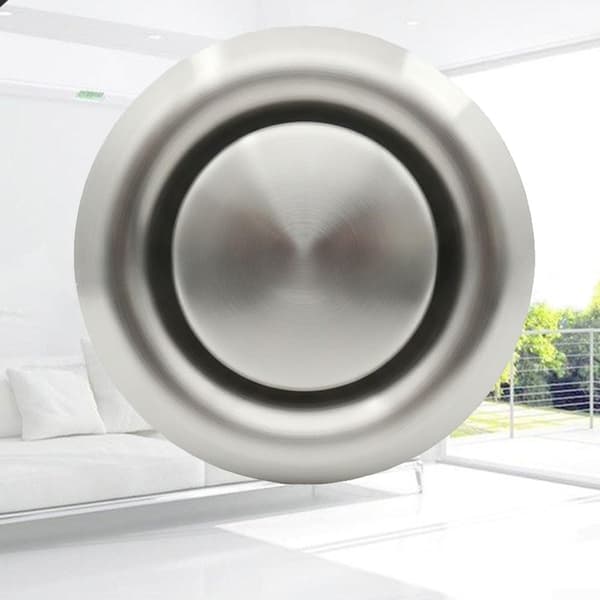 Skive Luft AC & Ovn Systemer – 304 Kvalitet, 152 Rustfrit Stål Sfærisk Udløb til Central Split mm Vægmonteret Ventilationsrist