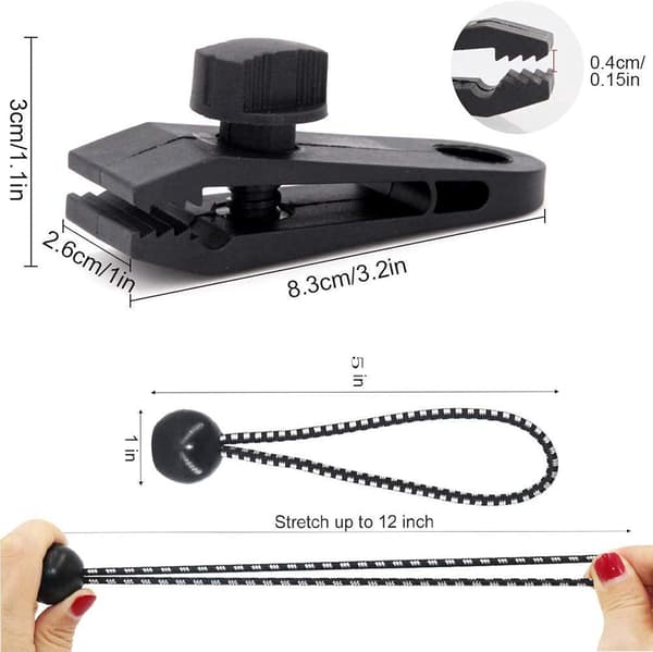 Pressuklipsit Heavy Duty Lock Grip, 20 kpl