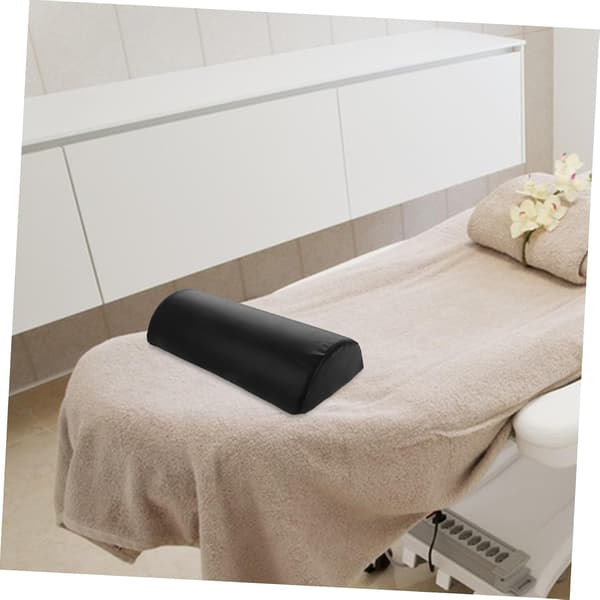 Half-round Bolster Pillow for Massage Table and Spa, Slow Rebound Memory Foam Footrest Pillow