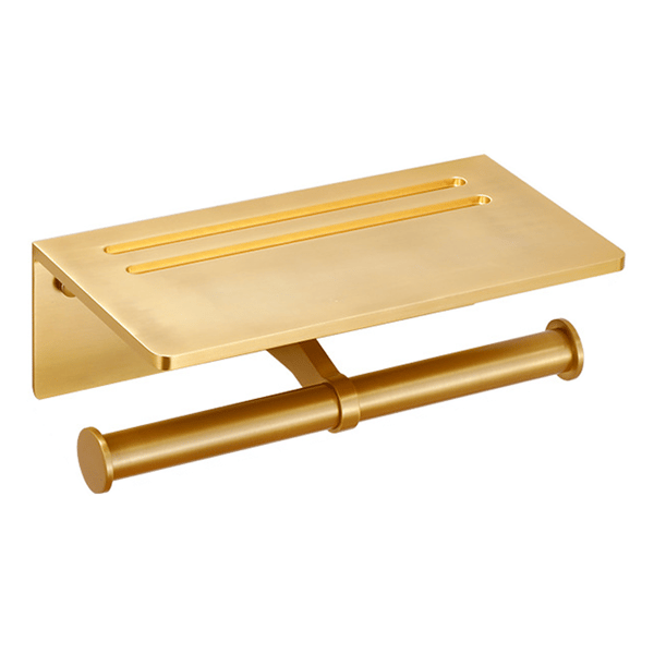 Toiletpapirholder, Rustfrit Aluminium Dobbelt Rulle Toilet P