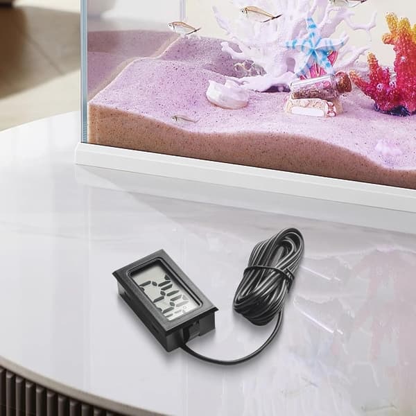 4-pak termometer 2m probesensor køleskab akvarium digitalt LCD med ekstern til vinkælder