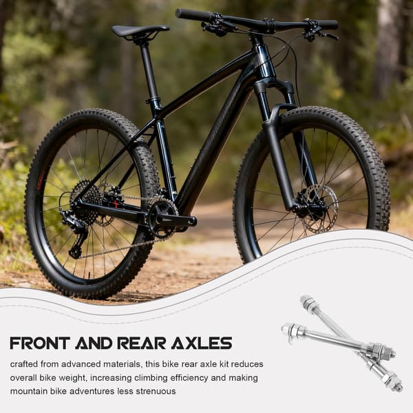 2 stk. mountainbike for- og bagaksel sæt massivt quick release cykelaksel reservedele