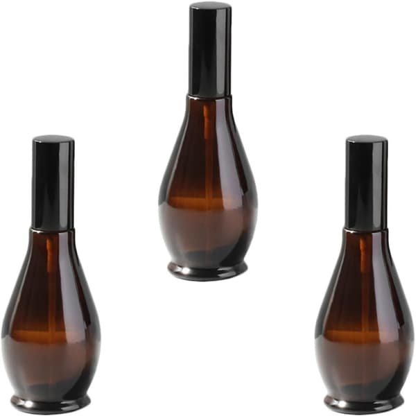 3 stk. påfyllbare glasssprayflasker for reise eteriske oljer