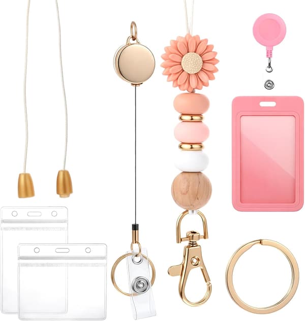 Sött pärlhalsband för kvinnor Pink