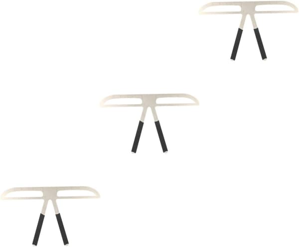 3pcs Eyebrow Ruler Straight Eyebrow Stencil Kit Three-Point Balance Positioning Eyebrow Drawing Tool
