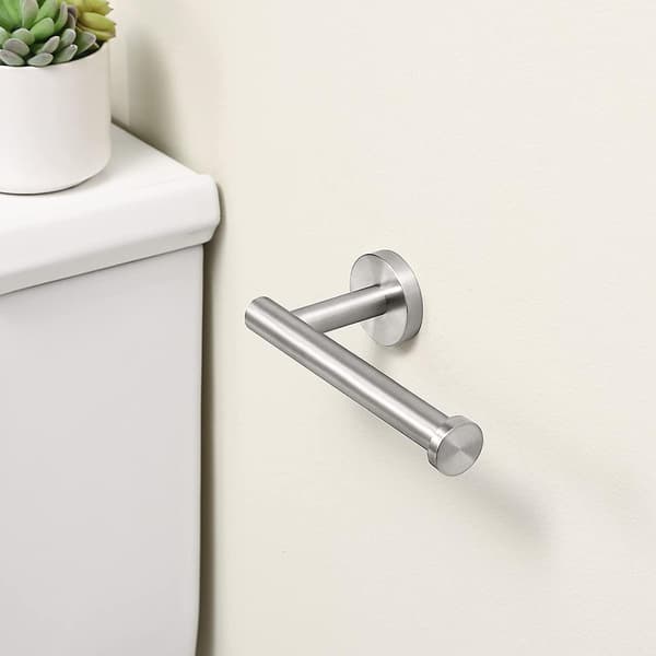 Toiletpapirholder Badeværelse Toiletpapirholder Papirrulle Sus 304 Rustfrit Stål Vægmontering Mat Sort