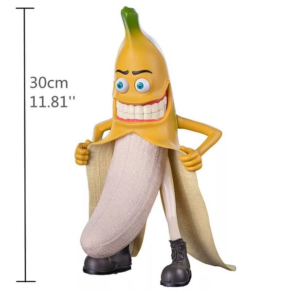 Stygg banan trädgårdsstaty heminredning