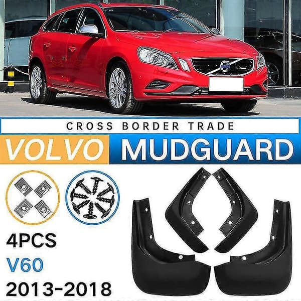 Stænkskærme til Volvo V60 2012-2021 - Sæt med 4 stænkskærme [JUN]