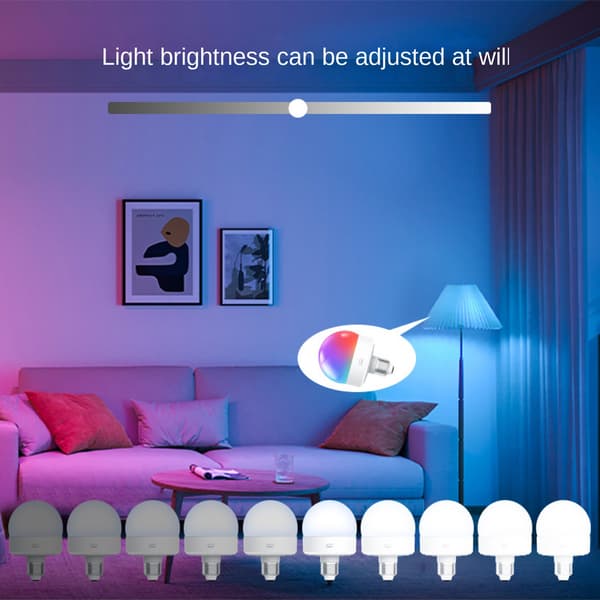 Rechargeable Light Bulb with Remote Control - E27 Battery Lamp Without Electricity for Wall Lamps, Table Lamps, Pendant Lamps