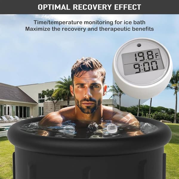 Isbad Vandtermometer Timer, Digital Isbad Temperaturtermometer, Flydende Pool Isvand Temperaturtermometer