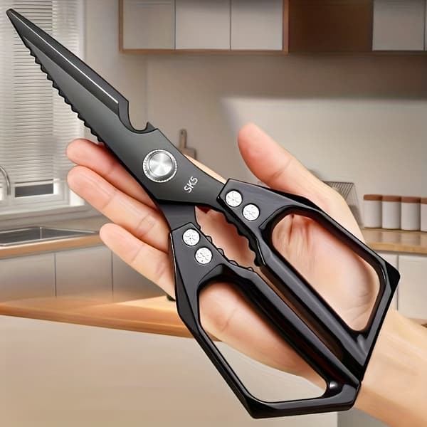 Professional Heavy Duty Kitchen Shears Stainless Steel, Sharp for Meat Fish Bones Vegetables