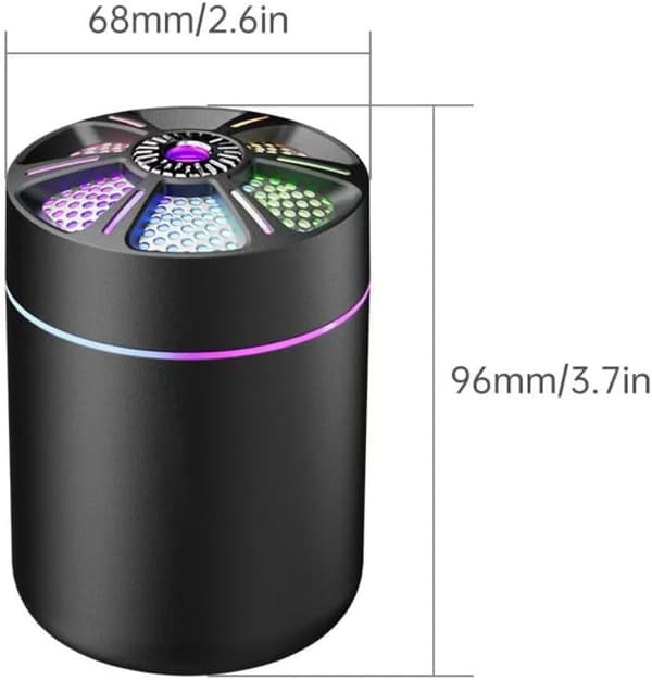 USB luftfukter diffuser aromaterapi renser og stille tåke soverom, bil drevet elektrisk med for For