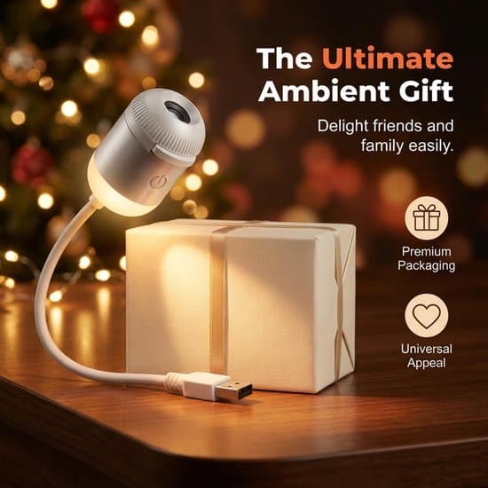 2-in-1 Galaxy Projector and Night Light – New USB Star Projector with Adjustable Brightness; Mini Galaxy Projector for Bedroom Ceilings and Walls