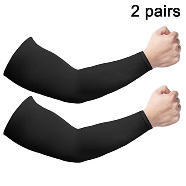 2 Pairs Outdoor Protective Sleeves for Cycling - Black