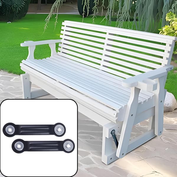 Glider Lejearmsbeslag 6 stk. Black L 6.33" x 4.88" Centers