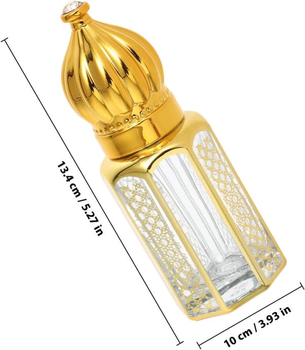 3 stk 6 ml påfyllbare eterisk olje glassdråpeflasker bærbar parfymebeholder med staver for reise og aromaterapi