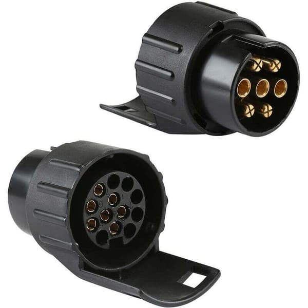 Tilhengerkontaktadapter, universaltilbehør, vanntett 7-pins til