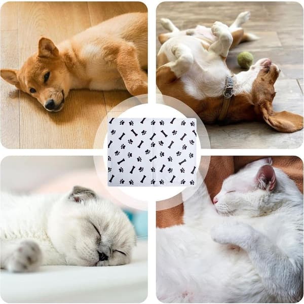 Kølemåtte til kæledyr, hundesengsmåtte, hundekølemåtte, sovemåtte til kæledyr, grå