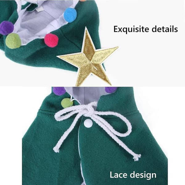 Kat- og hundejulemandstøj, søde julekæledyrstøj cosplay-par