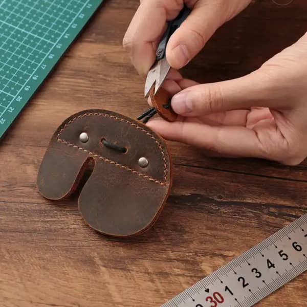 2 stk kuskinn bueskyting fingerbeskyttelse hansker klaffbeskyttelse