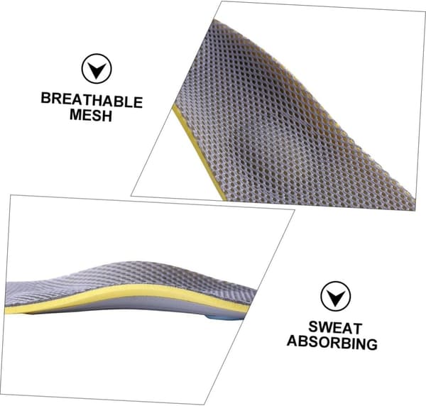 Unisex pustende anti-svette skosåler 1 par Hi Poly