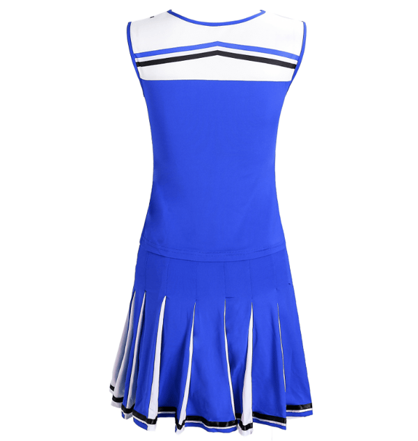 Hejaklacksledare Kostym Halloween Söt Uniform Outfit blå blue XL