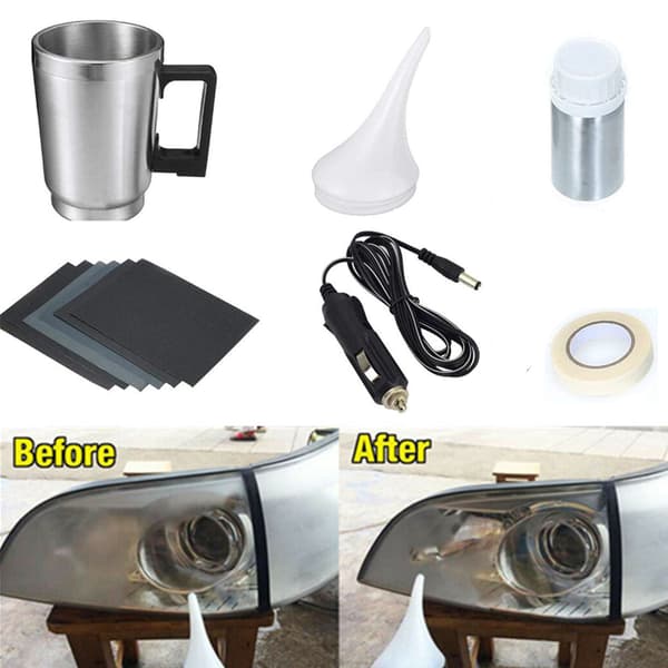 Bilfrontlysrenoveringssett DIY Frontlysrenser Reparasjonssett