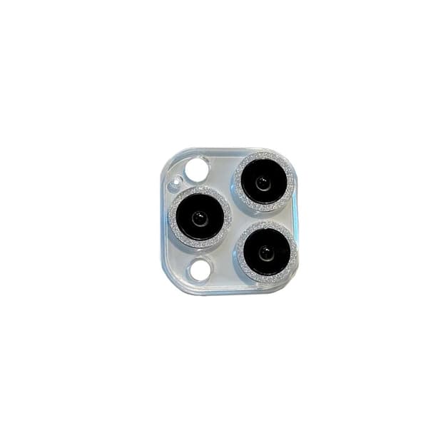 2-pack Glitter Linsskydd (Silver) Kompatibelt med iPhone 17 Pro, Skydda din kameralins med stil