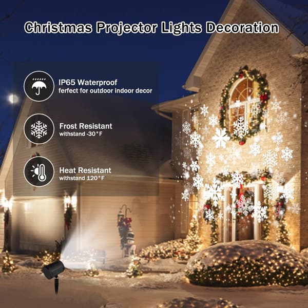 Christmas Projector Outdoor Lights, LED Snow Projector Chris