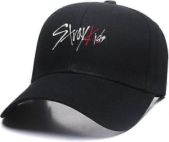Stray Kids Caps Justerbar Baseballcaps Caps for Kvinner Svart Caps