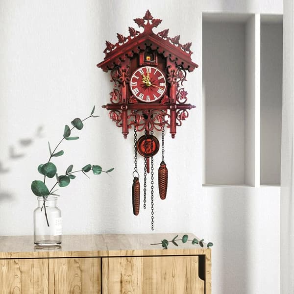 Black Forest Cuckoo Clock, Antique Black Forest Wall Cuckoo Clock, Roman Numerals Cuckoo Clock for Home, Office, Restaurant, Cafe