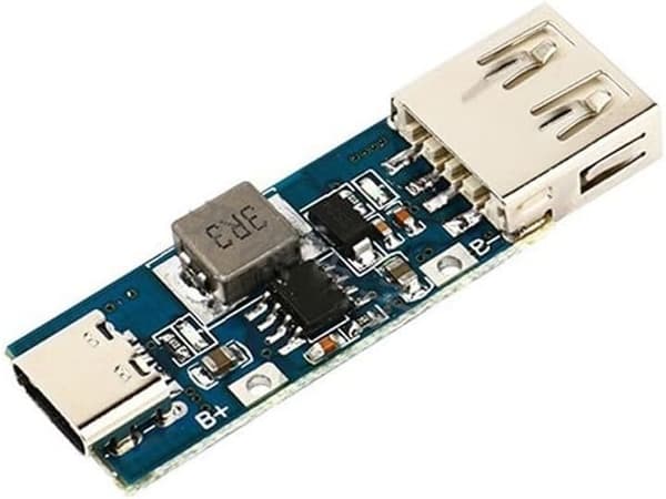 DC-DC Boost til 1A USB-ladekort 4,5 x omformer modul 3V 5V strømforsyning for bærbar elektronikk, 1,45 cm, blå