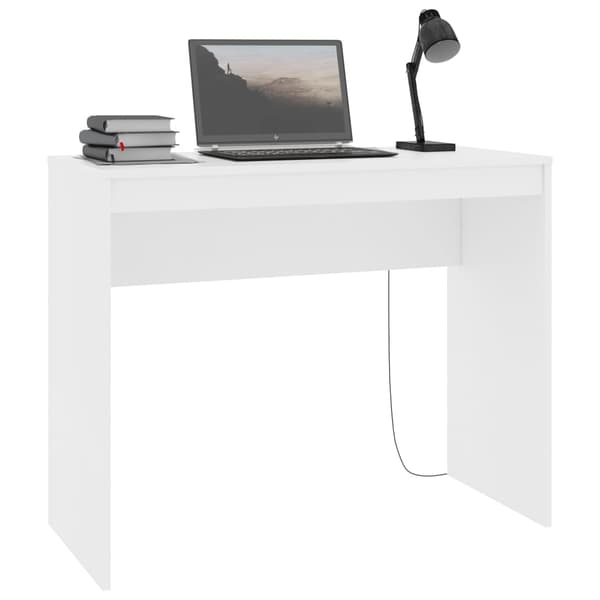 vidaXL Skrivebord hvit 90x40x72 cm konstruert tre Hvit Vit