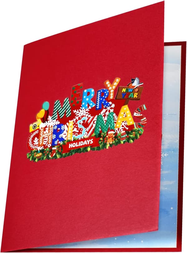 Pure Words of Christmas Magic Ants julekort - 3D Gre
