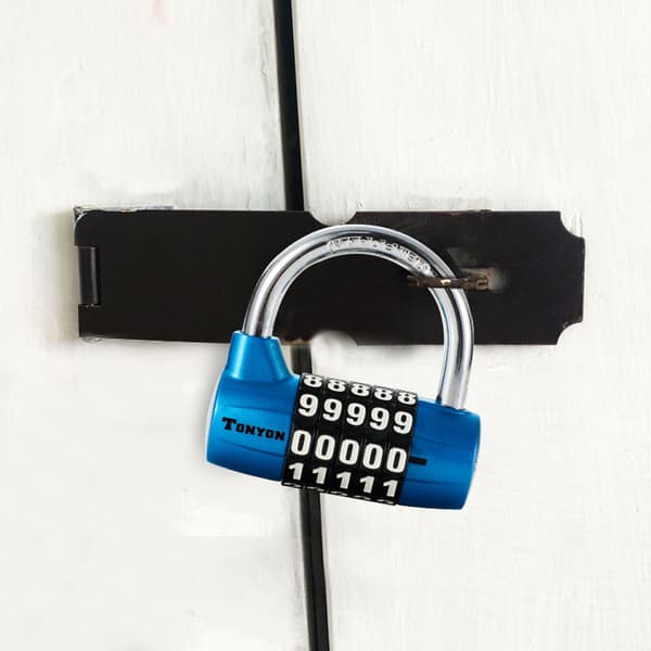 Large Size Five 5-Digit Combination Lock, Padlock for Gym Locker, Club-XM2-