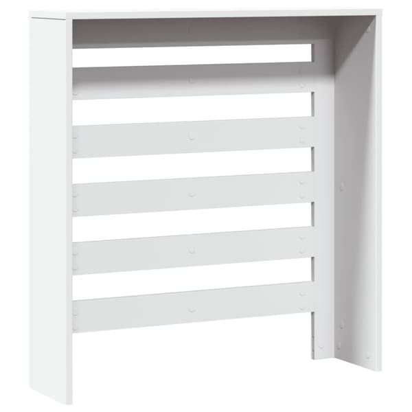 Radiatorskjuler hvit 78x20x82 cm konstruert tre