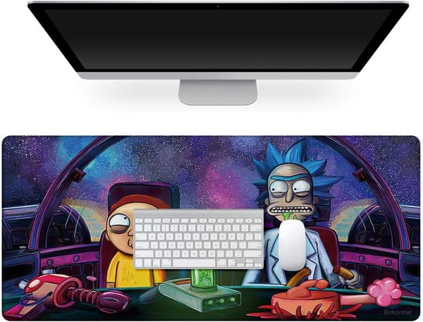Extended Gaming Mouse Pad, 900x400mm Large Mouse Mat with Stitched Edges, Non-Slip and Waterproof Rubber Base Desk Mat