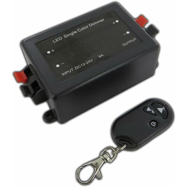 12V Wireless LED Dimmer with Remote Control, for all types of dimmable LED lamps. [Energy Class A]