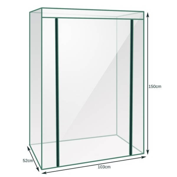 Minidrivhus - 5 hyller - 150x103x52 cm