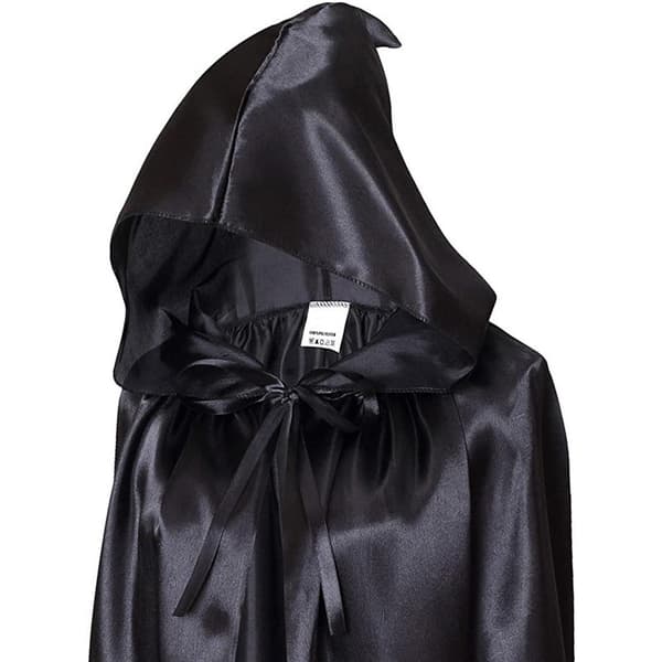 Unisex Hætteklædt Kappe i Fuld Længde Lang Fløjlskappe Cosplay Co