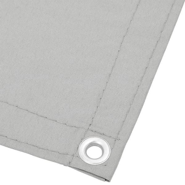 Balkongskjerm lysegrå 120x500 cm 100% polyester oxford