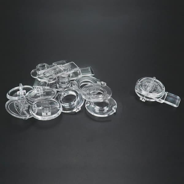 Plastlås Hasp 5st, Akryl Mini Spänne Spärr Transparent Gångjärn Haspar