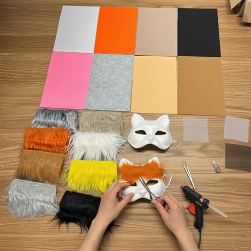 DIY katte-maskesæt, 6 dele med tilbehør 457 457