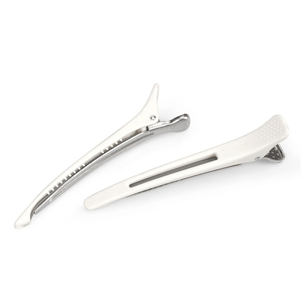 Discrete Hair Clips for Styling & Sectioning, 6-pack White White