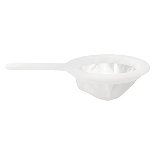 3-pakning finmaskede siler, 200 mesh nylonfilter for nøttemelk, juice og kaffe (hvit) Håndtakfilter (200 mesh) Handle filter (200 mesh)