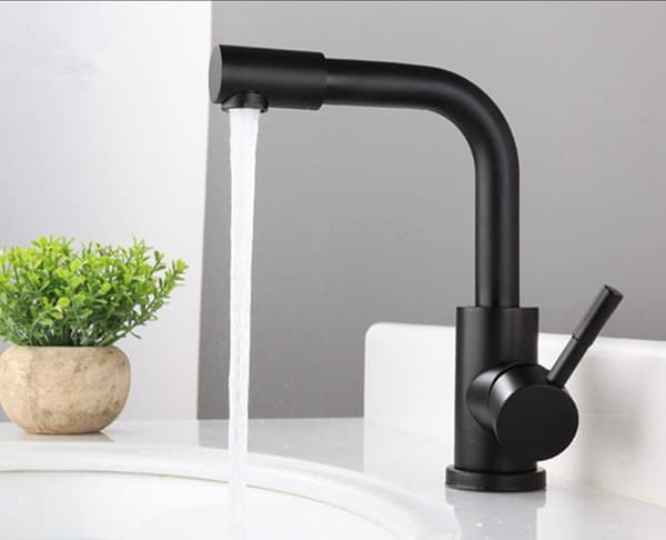 Stainless Steel Mixer for Bathroom and Kitchen - Black Painted