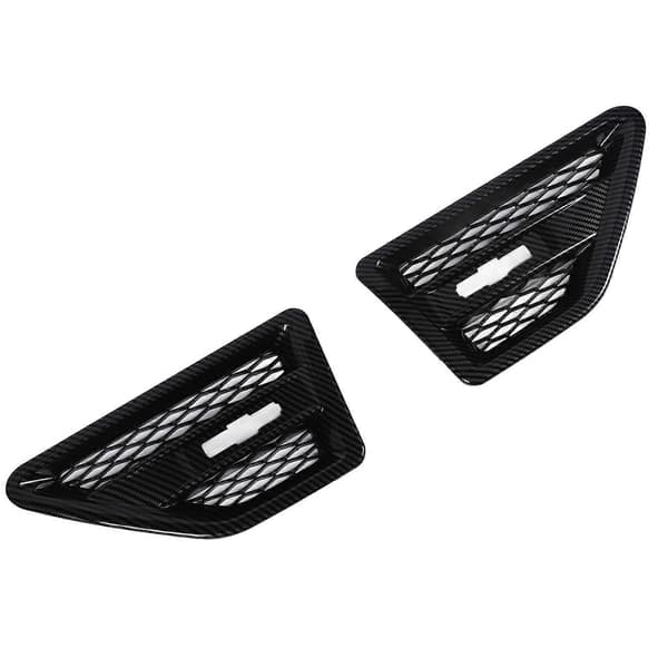 Freelander 2 LR2 2007-2014 Kolfiberlook Huv Sida Luftventil Dekorationsskydd (2 st)
